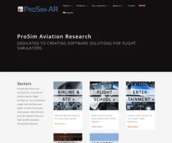 Prosim-AR.com(ProSim Aviation Research) Screenshot