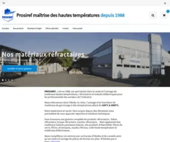 Prosiref.com(Matériaux et produits pour l'isolation thermique) Screenshot