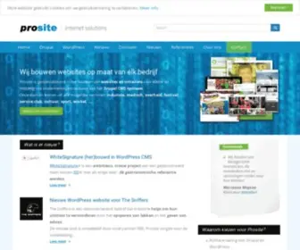 Prosite.be(Drupal & WordPress CMS architects & developers) Screenshot