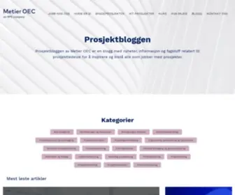 Prosjektbloggen.no(Metier OEC) Screenshot