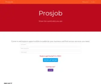 Prosjob.com(Prosjob Prosjob) Screenshot