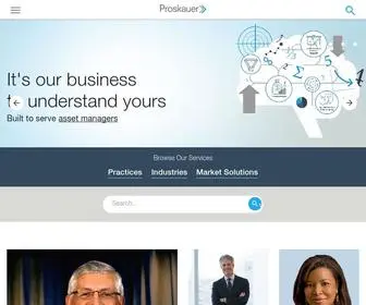 Proskauer.com(It’s our business to understand yours) Screenshot