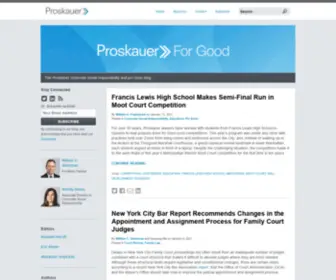 Proskauerforgood.com(Proskauer for Good) Screenshot