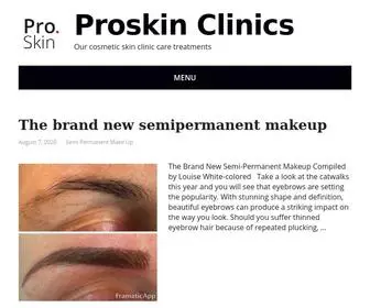 Proskin-Clinics.com(Proskin Clinics) Screenshot