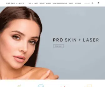 Proskinandlaser.co.za(Pro Skin) Screenshot