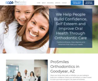 Prosmilesortho.com(Goodyear dentist Dr. McGuire of ProSmiles Orthodontics) Screenshot