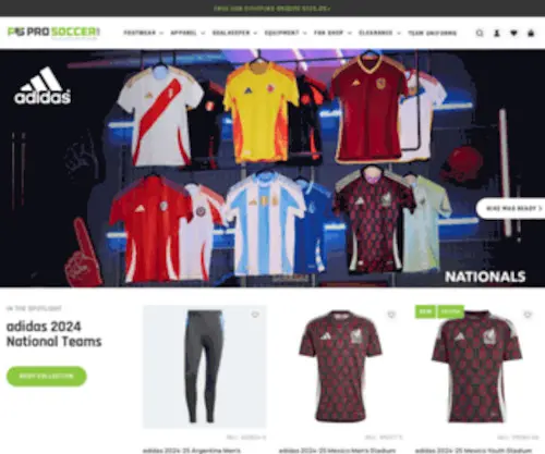 Prosoccer.com(Soccer store for shoes) Screenshot