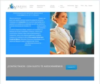 Prosoc.com.mx(Administracion de condominios y edificios Prosoc) Screenshot