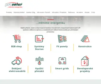 Prosolar.cz(Měníme energetiku) Screenshot