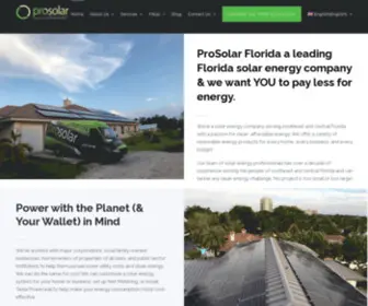 Prosolarflorida.com(ProSolar Florida) Screenshot