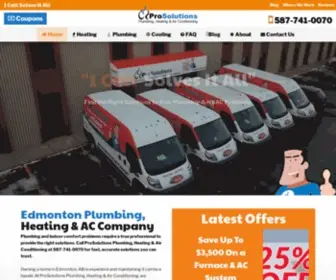 Prosolutionsinc.ca(ProSolutions Plumbing) Screenshot