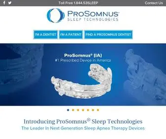 Prosomnus.com(ProSomnus® Sleep Technologies) Screenshot