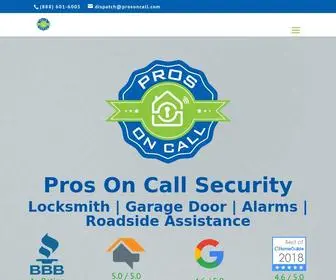 Prosoncall.com(Pros On Call) Screenshot