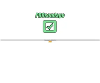 Prosondage.com(Mini sondages pour vos sites internet et blogs) Screenshot