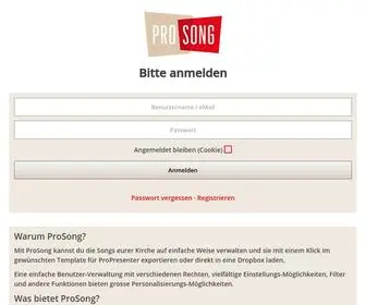 Prosong.ch(ProSong) Screenshot