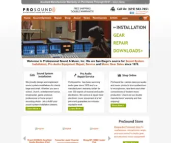 Prosound.com(Prosound, Inc) Screenshot