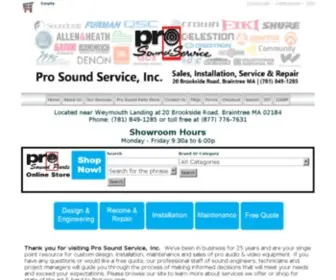 Prosoundservice.com Screenshot