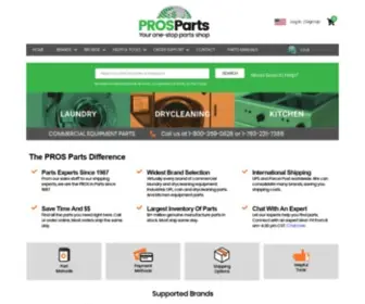Prosparts.com(PROS Parts) Screenshot
