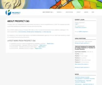 Prospect-CS.be(Sustainable development consultants) Screenshot