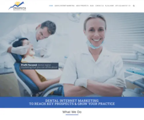 Prospectamarketing.com(Dental Internet Marketing) Screenshot
