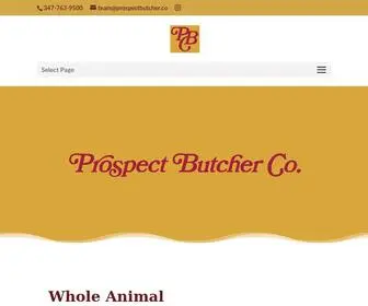 Prospectbutcher.co(Prospect Butcher Co) Screenshot