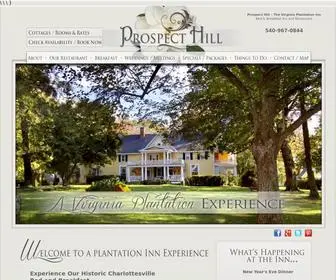 Prospecthill.com(Prospect Hill Plantation Inn) Screenshot