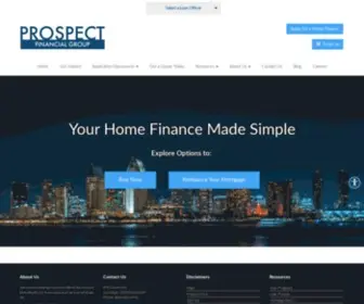 Prospecthomefinance.com(Prospect Home Finance) Screenshot