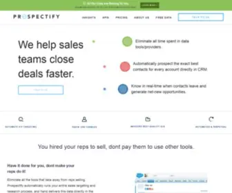 Prospectify.io(Sales) Screenshot