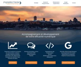 Prospection.qc.ca(Développement web) Screenshot