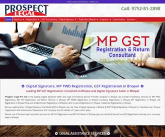 Prospectlegal.in(DSC Seller in Bhopal) Screenshot