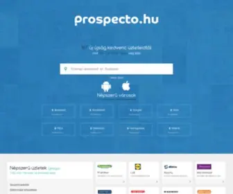 Prospecto.hu(Böngésszen különböző iparágak online brosúrái között itt) Screenshot