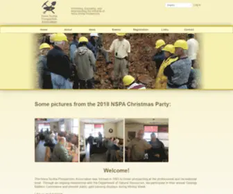 Prospectors.ns.ca(Nova Scotia Prospectors Association) Screenshot