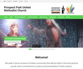 Prospectparkchurch.org(Prospect Park United Methodist Church) Screenshot