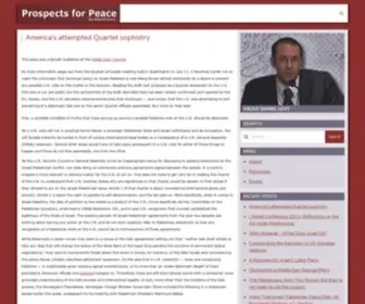 Prospectsforpeace.com(Prospects for Peace) Screenshot