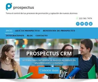 Prospectus.com.mx(CRM PARA INSTITUCIONES EDUCATIVAS) Screenshot