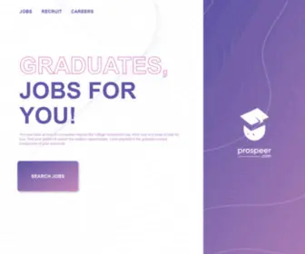 Prospeer.com(One-stop solution for both graduates and recruiters; redefining the university) Screenshot