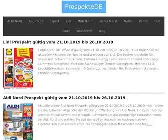 Prospektde.com(Aktuelle Angebote und Prospekte) Screenshot
