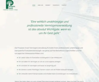 Prospera-Invest.ch(Unabhängige Vermögensverwaltung) Screenshot