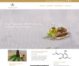 Prospercbd.com(Prosper wellness cbd) Screenshot