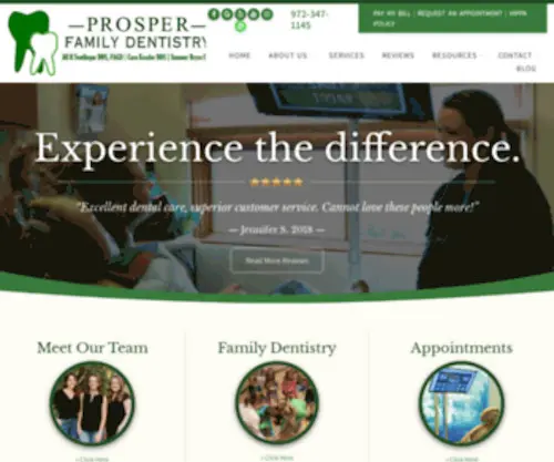 Prosperfamilydentistry.com(Prosper Family Dentistry) Screenshot