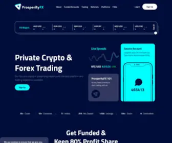 Prosperity4X.com(Trade Forex with the lowest spreads) Screenshot