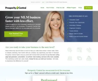 Prosperitycentralmail.com(Ultimate MLM Network Marketing System) Screenshot