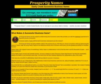 Prosperitynames.com(Prosperity Names) Screenshot