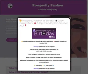 Prosperitypardner.com(Choose Prosperity) Screenshot