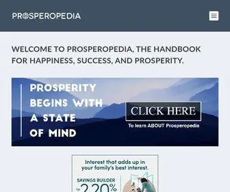 Prosperopedia.com(Prosperopedia The Handbook of Prosperity) Screenshot