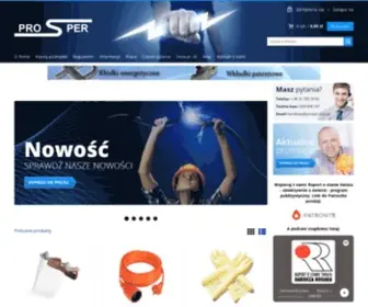 Prospersklep.pl(Artykuły elektryczne) Screenshot
