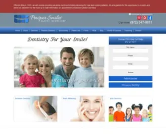 Prospersmiles.com(Prosper Smiles Family Dentistry) Screenshot