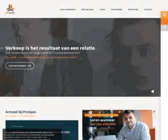 Prospex.nl(Dé creatieve specialist in B2B leadgeneratie) Screenshot