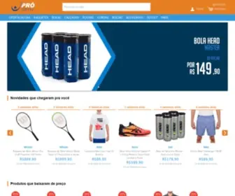 Prospin.com.br(Loja de Artigos Esportivos para Tênis) Screenshot