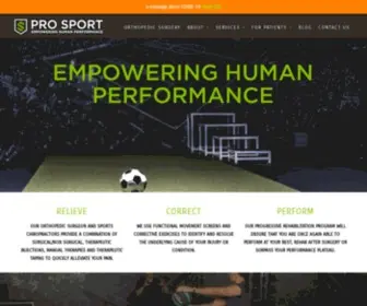 Prosportandspineclinic.com(Prosportandspineclinic) Screenshot